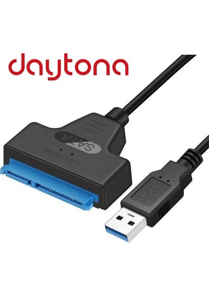A4706 USB 3.0 Yüksek Hızlı 2.5 Inç Sata SSD ve HDD Harddisk Kablosu 50CM