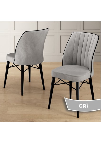 Uzi Serisi Siyah Mermer Desen 80X132 Açılabilir Mutfak Masası Takımı 6 Sandalye modelleri