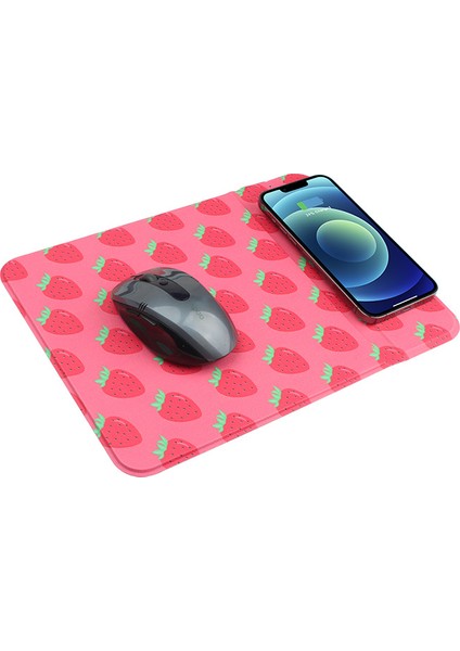 Mouse Pad Cep Telefonu Tutucu Kablosuz Şarj Mouse Pad (Yurt Dışından)