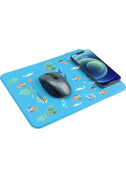 Mouse Pad Cep Telefonu Tutucu Kablosuz Şarj Mouse Pad (Yurt Dışından)