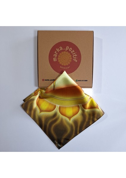 Solar Çakra Etnik Sarı Fular