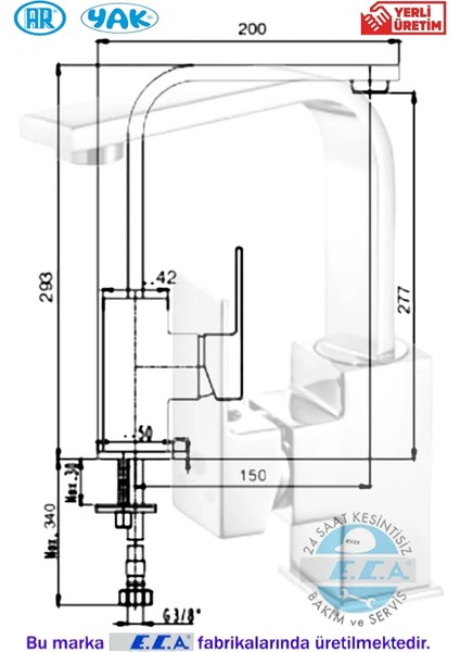 Melia Lavabo Bataryası Kuğu Borulu 102118149