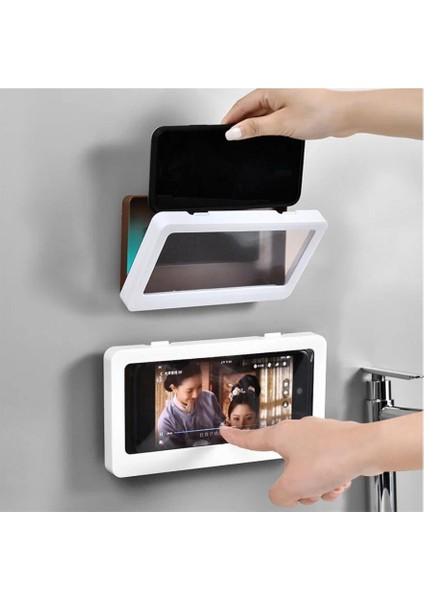 Su Geçirmez Duş Telefon Tutacağı 360° Dönebilir Banyo,mutfak Telefon Standı