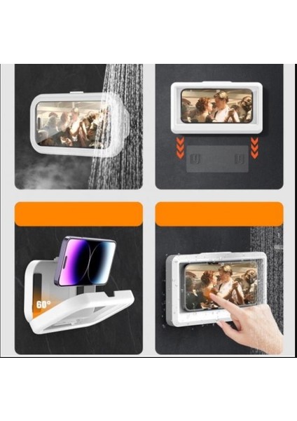 Su Geçirmez Duş Telefon Tutacağı 360° Dönebilir Banyo,mutfak Telefon Standı fiyatları