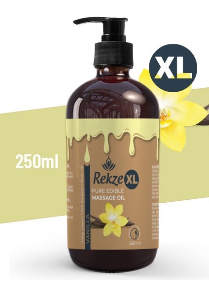 Vanilya Aromalı Yenilir Masaj Yağı - 250 ml