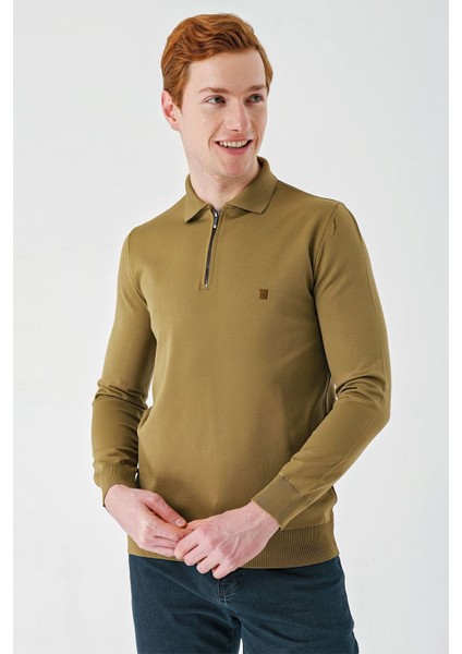 Bal Örme Polo Yaka Klasik Slim Fit Dar Kesim Triko 1012235269 fırsatları