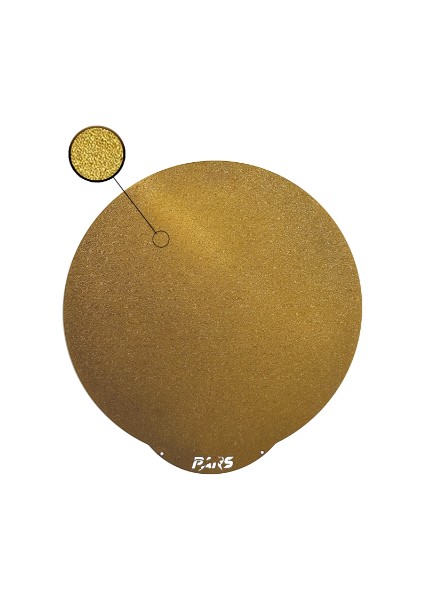 270X270 mm (Yuvarlak Model) Gold Pei Kaplı Özel Yay Çeliği Tabla Magnetli