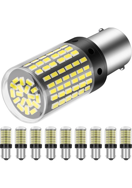 Sagrado 10 Adet 3014 144SMD Canbus 1157 BAY15D P21W 1156 BA15S BAU15S PY21W T20 7440 7443 W21W LED Ampuller Araba Dönüş Sinyal Işığı B (Yurt Dışından)