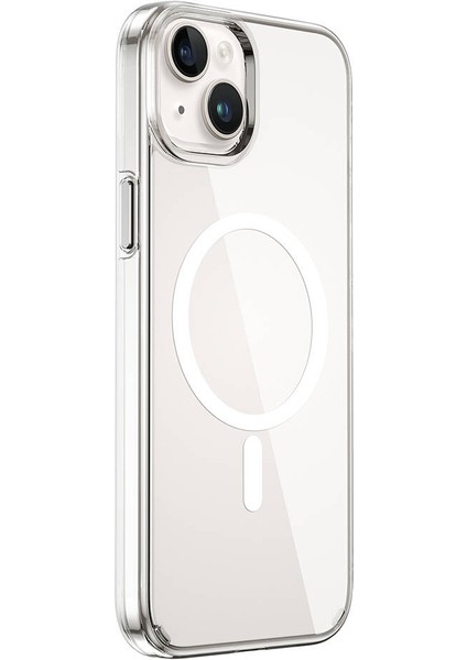 iPhone 15 Uyumlu Kılıf Wiwu BC-022 Magsafe Şarj Özellikli Şeffaf Transparan Kapak