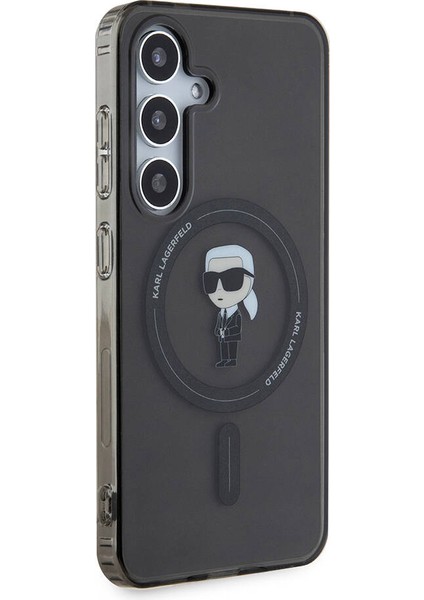 Galaxy S24 Uyumlu Kılıf Lisanslı Magsafe Özellikli Karl Head Iml Baskılı Kapak Siyah modelleri