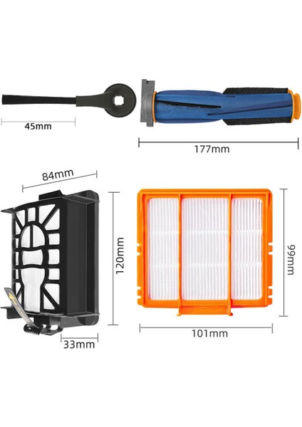 Aı AV2501S AV2501AE RV2502AE RV2520AOUS AV2510AOUS Aksesuar Seti Için Fırça Filtreli Yedek Parçalar (Yurt Dışından) fırsatları