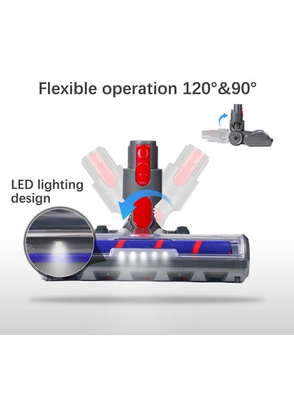 Yumuşak Rulo Temizleyici Kafa V7 V8 V10 V11 V15 Ahşap Zeminler Için Temizleyici Elektrikli Kafa Eki Vakum (Yurt Dışından) indirimleri