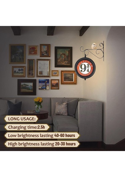 Platform 9 3/4 Tabela Dekoratif Işık, Şarj Edilebilir Asma Duvar Asma Dekoratif, Rgb Uzaktan Kumandalı ve Işıklı (Yurt Dışından) fiyatları