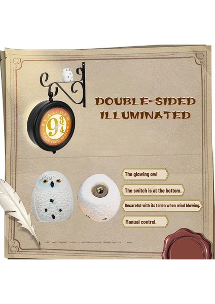 Platform 9 3/4 Tabela Dekoratif Işık, Şarj Edilebilir Asma Duvar Asma Dekoratif, Rgb Uzaktan Kumandalı ve Işıklı (Yurt Dışından) modelleri