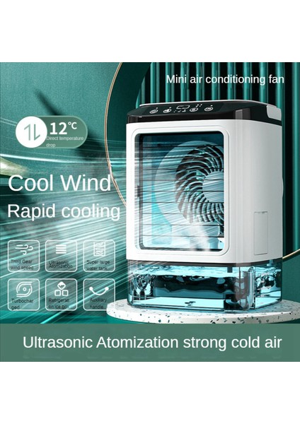 Sprey Soğuk Fan Ev Mini USB Masaüstü Soğutma Küçük Klima Fanı Taşınabilir Islak Islak Su Sprey Soğuk Fan (Yurt Dışından)