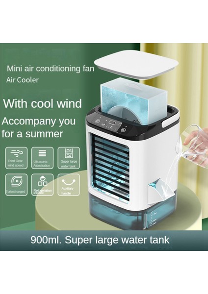 Sprey Soğuk Fan Ev Mini USB Masaüstü Soğutma Küçük Klima Fanı Taşınabilir Islak Islak Su Sprey Soğuk Fan (Yurt Dışından)