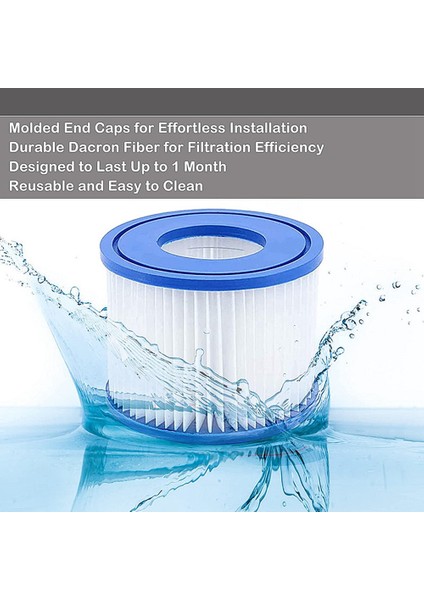 Spa Filtre Pompası Tip Vı Için 5pcs Havuz Filtresi, Yedek Filtre Için Sıcak Küvet Filtreleri (Yurt Dışından) fiyatları
