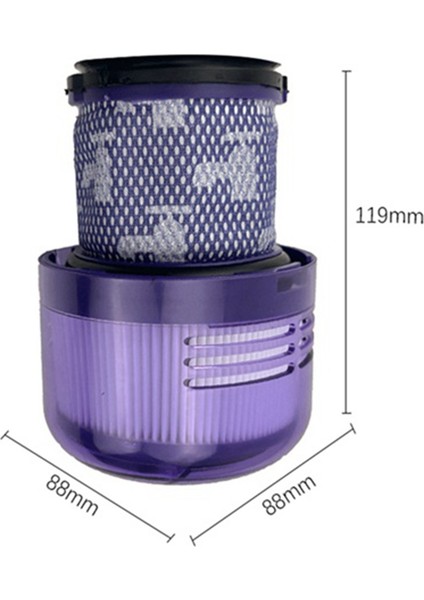 Hepa Filtre V10 Digital Silm / SV18 Akülü Elektrikli Süpürge Yedek Aksesuarları Yıkanabilir Filtre (Yurt Dışından) modelleri