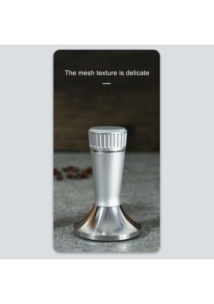 2-In-1 Toz Pres Çekiç Paslanmaz Çelik Kumaş Tozu Iğne Karıştırıcı Retiküle Kahve Tozu Çekiç 53.3mm-Siyah (Yurt Dışından)