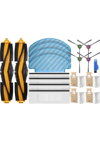 Deeboot Ozmo T8 +/t8 / T8 Max Için Debot N8 +/n8 Plus/n8 Pro Parçaları Ana Yan Fırça Hepa Filtre Paspas (Yurt Dışından)