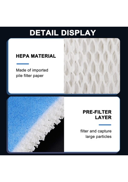 9 Adet Yedek Hava Nemlendirici Filtre HFT600 HEV615 HEV615B HEV615W HEV620 HEV620B HEV620W HEV-615 (Yurt Dışından) indirimleri
