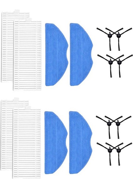 Elektrikli Süpürge Yedek Parçaları 360 S8 S8 Plus Süpürme Robotu Hepa Filtre Paspas Bezleri Yan Fırça Aksesuarları (Yurt Dışından)