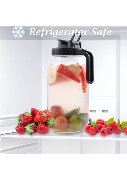 Soğuk Demleme Kahve Makinesi 64OZ Soğuk Demleme Sürahisi, Buzlu Demleme Kahve Için Paslanmaz Çelik Süper Yoğun Filtre Ile, Buzlu Çay-A (Yurt Dışından)