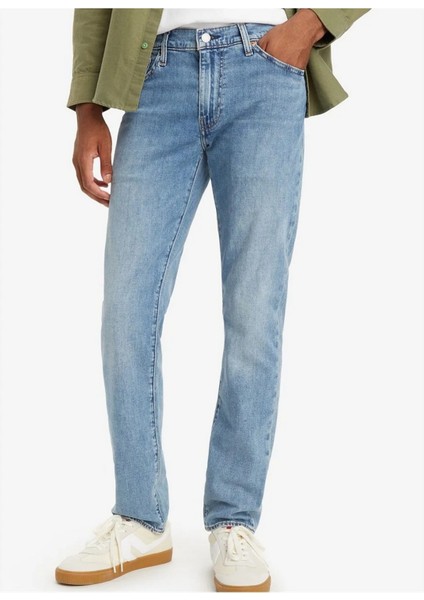 Slim Fit Dar Paça Açık Mavi Erkek Kot Pantolon A2081-0031 fırsatları