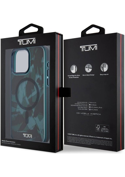 iPhone 15 Pro Max Kılıf Tumı Lisanslı Magsafe Özellikli Buzlanmış Saydam Fırça Kamuflaj Desen Yeşil fırsatları