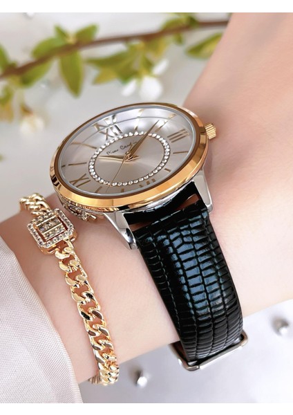 Deri Kordon Kadın Kol Saati 30 mt Su Gecirmez+Bileklik PR.08.KD.2002F07 modelleri