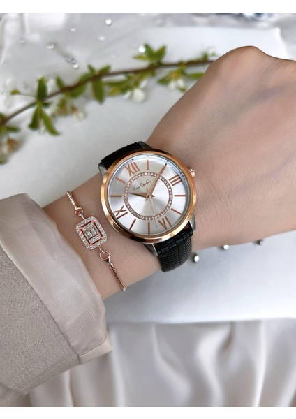 Deri Kordon Kadın Kol Saati 30 mt Su Gecirmez+Bileklik PR.08.KD.2002F06 fiyatları
