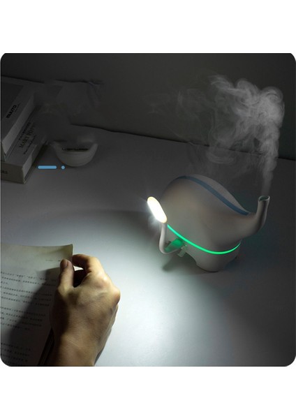 USB Difüzör Komik Fil Dc 5 V Ultrasonik Uçucu Yağ Difüzörü LED Humidificador Hava Nemlendirici Sisleyici Beyaz (Yurt Dışından) modelleri