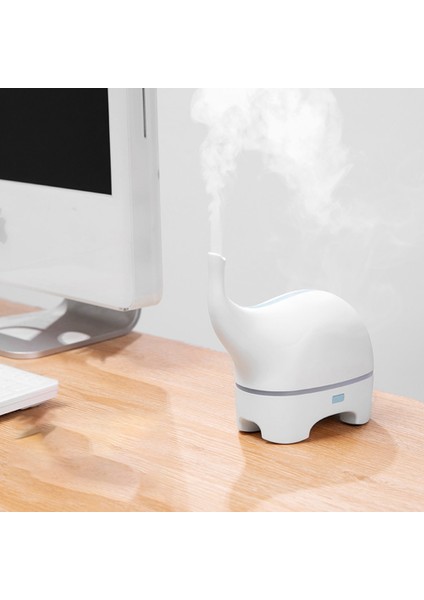 USB Difüzör Komik Fil Dc 5 V Ultrasonik Uçucu Yağ Difüzörü LED Humidificador Hava Nemlendirici Sisleyici Beyaz (Yurt Dışından) fırsatları