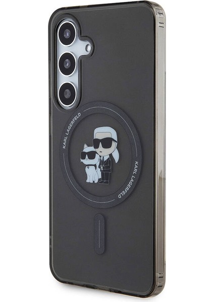 Galaxy S24 Kılıf Lisanslı Magsafe Özellikli Karl & Choupette Iml Baskılı Kapak Siyah fiyatları