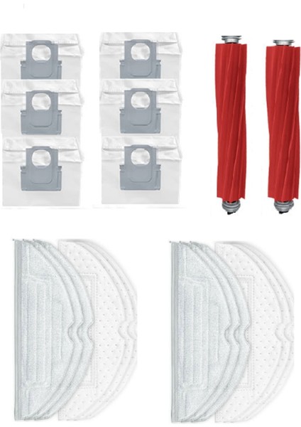 Ana Beyaz Beşgen Fırça Bezi S7 Maxv ULTRA/T8PLUS Parçaları Için Tek Kullanımlık Bez Filtre Toz Torbası (Yurt Dışından)