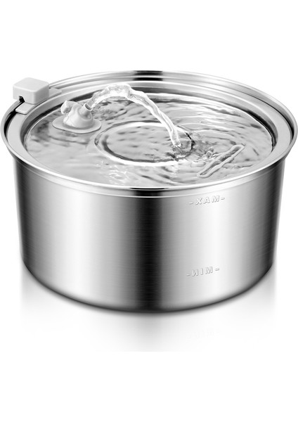 Kediler Su Çeşmesi Paslanmaz Çelik 108 Oz/3.2l Otomatik Pet Su Çeşmesi Akıllı Dilsiz Köpek Su Sebili Ab Tak (Yurt Dışından) fiyatları