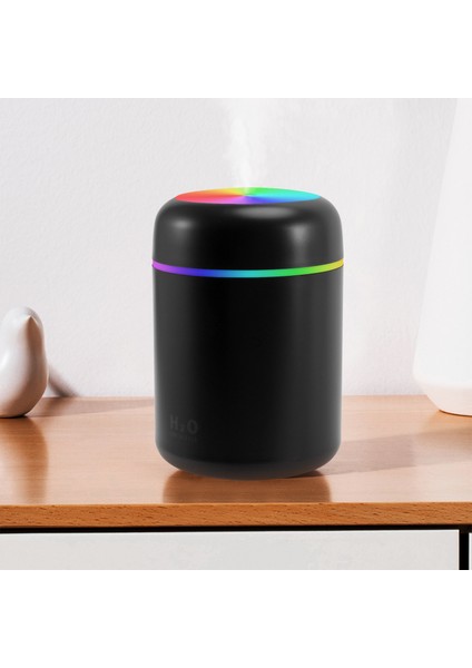 300 ml USB Hava Nemlendirici Uçucu Yağ Difüzörü ile Romantik Lamba Mist Maker Aromaterapi Nemlendiriciler Ev Gri (Yurt Dışından) fırsatları