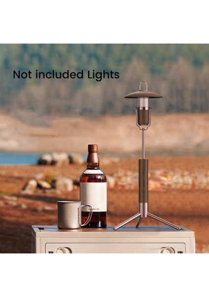 Taşınabilir Kamp Işık Standı Katlanabilir Alüminyum Alaşım Kamp Masaüstü Işık Tripod Standı Tutucu Kamp Lamba Rafı (Yurt Dışından)