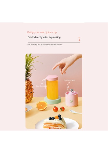 380 ml Taşınabilir Blender Kablosuz Mini Meyve Sıkacağı USB Elektrikli Blender Meyve Sıkacağı Meyve ve Sebze Sıkacağı Makinesi-A (Yurt Dışından) indirimleri