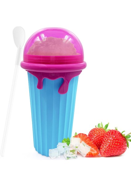 Slushy Maker Cup Slushie Cup Magics Freeze Squeeze Ice Cup Yaz Smoothies Slushie Bardak Dondurma Makinesi Ev-A Için (Yurt Dışından)