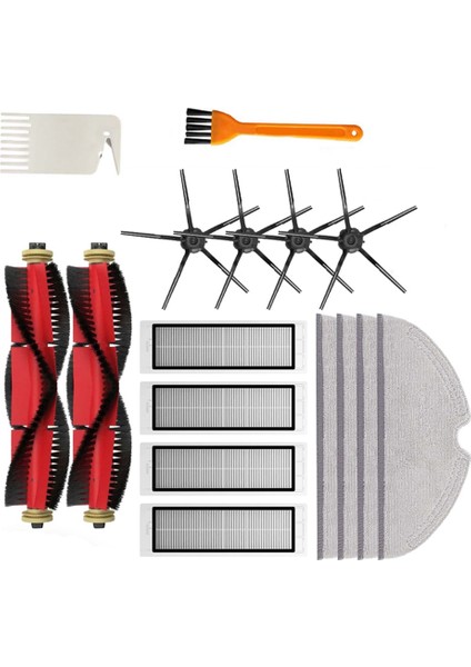 S5 S502-00 S502-02 S5 Max S6 S6 Maxv S6 Saf E4 E5 Robot Vakum Yedek Parça Ana Yan Fırça Filtresi (Yurt Dışından)