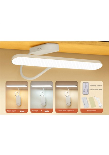 USB Şarj Edilebilir Lamba Kademesiz Karartma Masa Lambası Asılabilir ve Yapıştırılabilir Okuma Masası Lambası Uzaktan Kumanda LED Duvar Lambası (Yurt Dışından) fırsatları