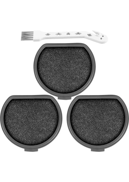 4 Paket Fırça ve Yıkanabilir Ön Motor Filtresi QX9-1-50IB Askqx9 Filtre Elektrikli Süpürge Parçaları Aksesuarları (Yurt Dışından)