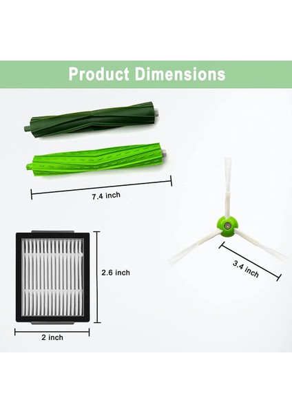 I3 I3+ I4 I6 I6+ I7 I7+ I8 I8+/plus E5 E6 E7 J7 I,e ve J Serisi Elektrikli Süpürgeler, Fırça Filtreleri (Yurt Dışından) fırsatları