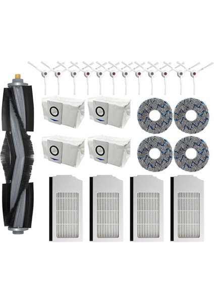 Deebot T10 Turbo/omnı Robotlu Süpürge Toz Torbası Hepa Filtre Ana Yan Fırça Paspas Pedi Aksesuarları (Yurt Dışından)
