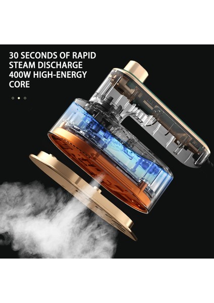 Yükseltilebilir Taşınabilir Ütü Makinesi - 180° Döndürülebilir El Tipi Mini Buharlı Ütü - Seyahat Giysi Buharlı Pişirici Us Plug Beyaz (Yurt Dışından) modelleri