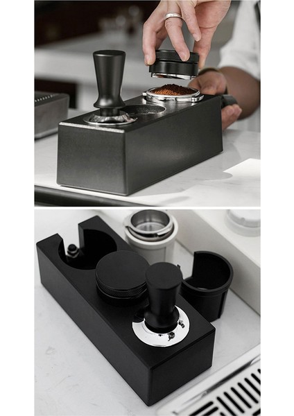 Ξ Ny Ue Zhang 51MM-58MM Kahve Sabotaj Tutucu Filtre Standı Espresso Dağıtıcı Mat Raf Kahve Makinesi Aracı Aksesuarları Barista-Siyah (Yurt Dışından) fiyatları