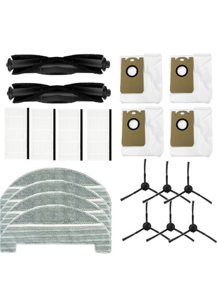 M8PRO Robotlu Süpürge Yedek Parçaları Için Yedek Hepa Filtre Ana Yan Fırça Toz Torbası Aksesuarları (Yurt Dışından) modelleri