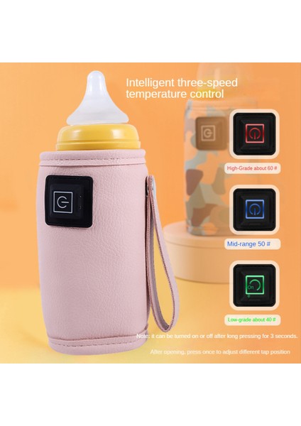 USB Süt Su Isıtıcı Seyahat Arabası Yalıtımlı Çanta Bebek Emzirme Şişe Isıtıcı Açık Kış Için Güvenli - Yeşil (Yurt Dışından)