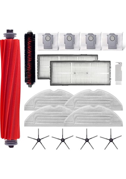 Temizleme Haddeleme Fırçası S7 Maxv Ultra S7 Pro Ultra Ana Yan Fırça Paspas Hepa Filtre Torbaları Robot Vakum Parçaları (Yurt Dışından)